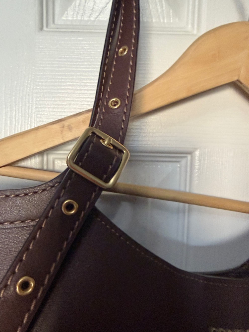 Coach Dark Brown Leather Tote - Picture 4 of 9